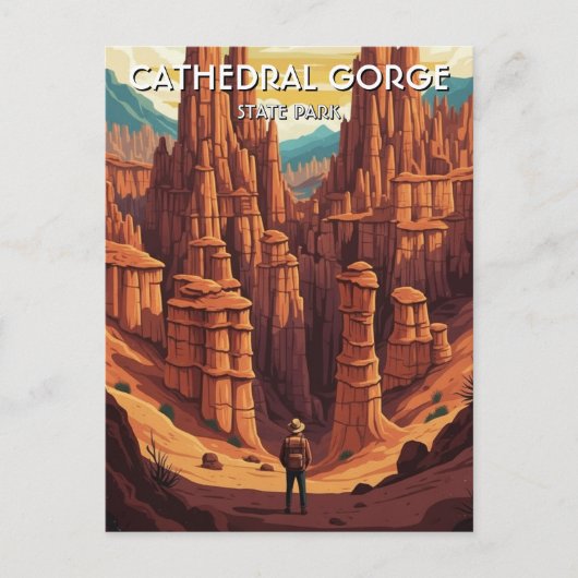 Cathedral Gorge State Park Nevada Travel ポストカード (正面)