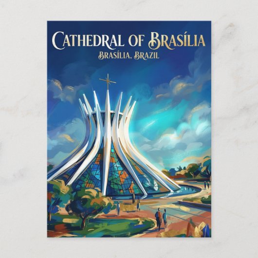 Cathedral of Brasília Brazil ポストカード (正面)