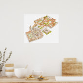 Cathedral Reales Alcazares Archivo de Indias. ポスター (キッチン)