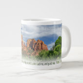 Cathedral Rock Psalm 31:3 KJV ジャンボコーヒーマグカップ (正面右)