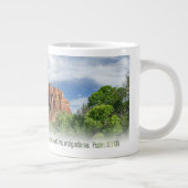 Cathedral Rock Psalm 31:3 KJV ジャンボコーヒーマグカップ (右)