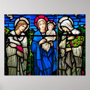 CATHEDRAL STAINED GLASS WINDOWS ポスター