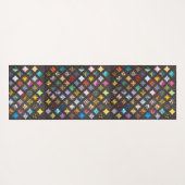 Cathedral window quilt ヨガマット (裏面(横))