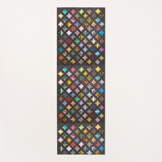 Cathedral window quilt ヨガマット (正面)