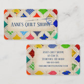 Cathedral Window Quilt Design With Needle 名刺 (正面/裏面)