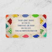 Cathedral Window Quilt Design With Needle 名刺 (裏面)