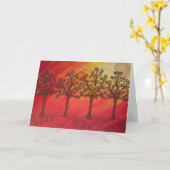 CatherineHayesArt著"4人の姉妹"のメッセージカード カード (黄色い花)