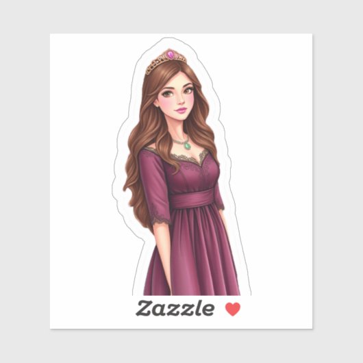 Catherine's White Background Sticker シール (シート)