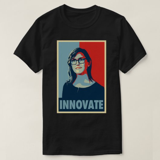 Cathie Wood Hope Innovate Tシャツ (デザイン正面)