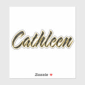 Cathleen black gold Lettering Aufkleber Sticker シール (シート)