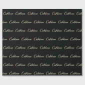 Cathleen white gold Handwriting Geschenkpapier ラッピングペーパー (フラット)