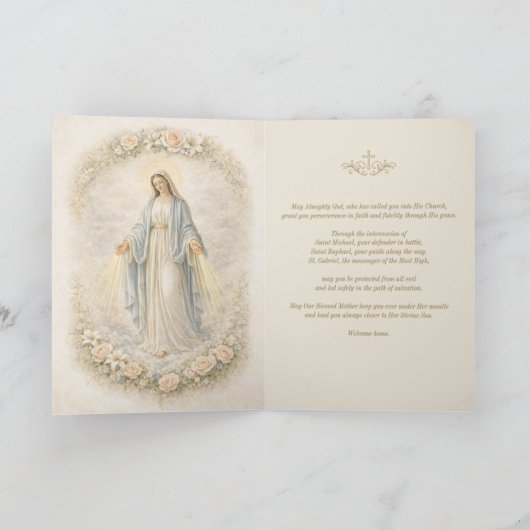 Catholic ARCHANGELS カード (内部)