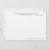 Catholic Art Holy Card | Saint Aldegundis 招待状 (裏面)