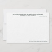 Catholic Art Holy Card | Saint Dymphna 招待状 (裏面)