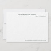 Catholic Art Holy Card | Saint Ludmila 招待状 (裏面)