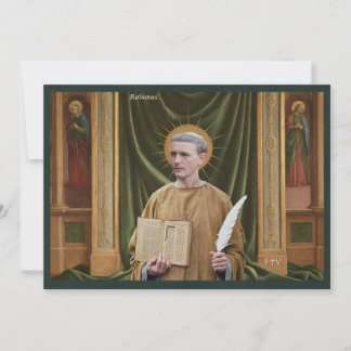 Catholic Art Holy Card | Saint Rabanus Maurus 招待状