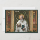 Catholic Art Holy Card | Saint Romuald 招待状 (正面)