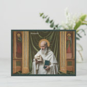 Catholic Art Holy Card | Saint Romuald 招待状 (スタンド正面)