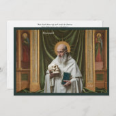 Catholic Art Holy Card | Saint Romuald 招待状 (正面/裏面)