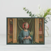 Catholic Art Holy Card | Saint Wenceslaus 招待状 (スタンド正面)