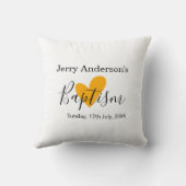 Catholic baptism kids modern simple QR minimal クッション (裏面)