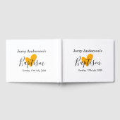 Catholic baptism kids modern simple QR minimal ゲストブック (全面)