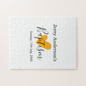 Catholic baptism kids modern simple QR minimal ジグソーパズル (横)