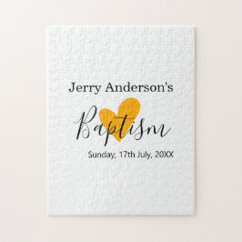 Catholic baptism kids modern simple QR minimal ジグソーパズル