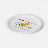 Catholic baptism kids modern simple QR minimal ペーパープレート (アングル)