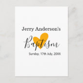 Catholic baptism kids modern simple QR minimal ポストカード (正面)