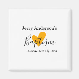 Catholic baptism kids modern simple QR minimal マグネット