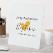 Catholic baptism kids modern simple QR minimal 台座サイン (インサイチュ)