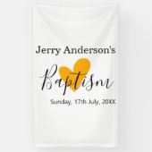 Catholic baptism kids modern simple QR minimal 横断幕 (縦)