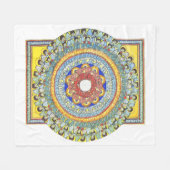 Catholic Blanket - Art by St. Hildegard フリースブランケット (正面(横))