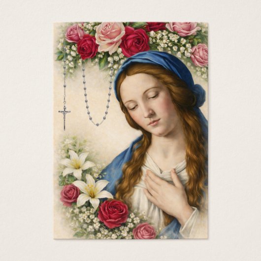 Catholic Blessed Mary Madonna Funeral Memorial (正面)