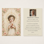 Catholic Child Jesus Funeral Memorial Prayer (正面&裏面)