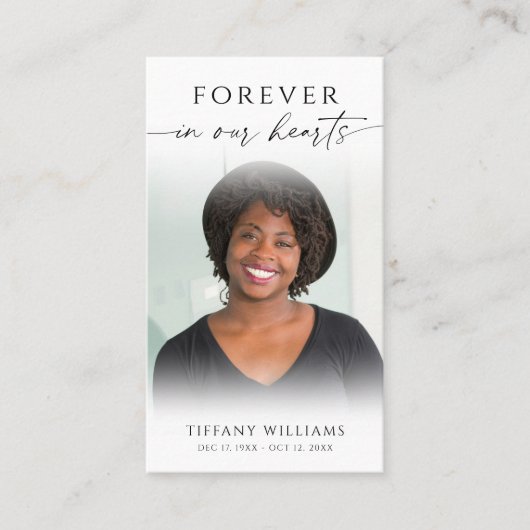 Catholic Christian Funeral Memorial Prayer Card 名刺 (正面)