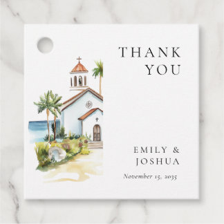 Catholic Church Tropical Wedding フェイバータグ
