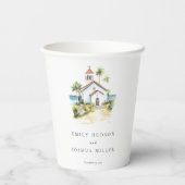Catholic Church Tropical Wedding 紙コップ (裏面)