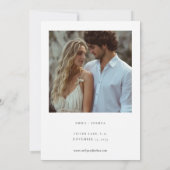 Catholic Church Watercolor Wedding セーブザデート (裏面)