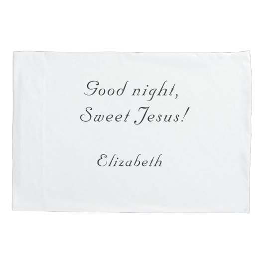 Catholic Customizable Hearts of Jesus & Mary 枕カバー (裏面)