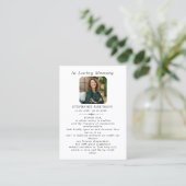 Catholic Divine Mercy Jesus Funeral Prayer Card 名刺 (スタンド正面)