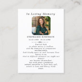 Catholic Divine Mercy Jesus Funeral Prayer Card 名刺 (正面)