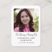  Catholic Divine Mercy Jesus Funeral Prayer Card 名刺 (正面)