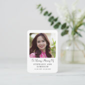  Catholic Divine Mercy Jesus Funeral Prayer Card 名刺 (スタンド正面)