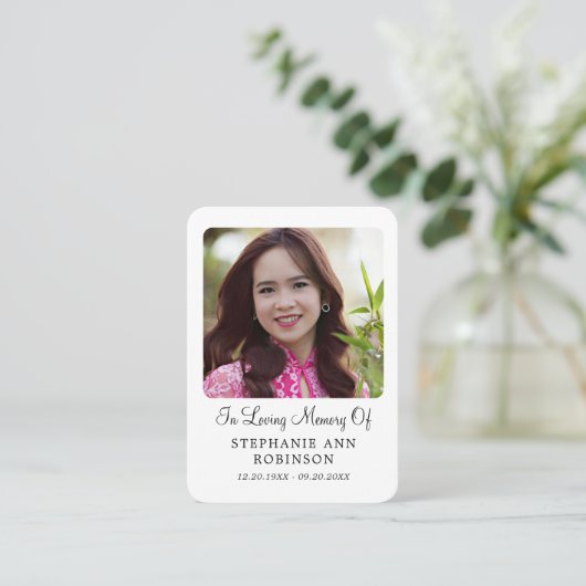  Catholic Divine Mercy Jesus Funeral Prayer Card 名刺 (スタンド正面)