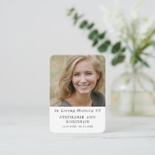 Catholic Divine Mercy Jesus Funeral Prayer Card 名刺 (スタンド正面)