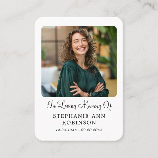  Catholic Divine Mercy Jesus Funeral Prayer Card 名刺 (正面)