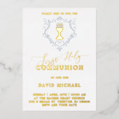 Catholic Firs Holy Communion Foil Invitation 箔招待状 (正面)