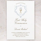 catholic first communion Chalice Host 招待状